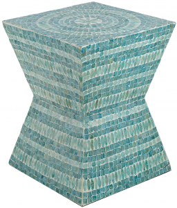Столик с мозаикой из раковин устриц Likar 35X35X45 CM