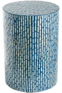 Столик вспомогательный декорированый раковинами устриц Alauna 35X35X50 CM