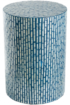 Столик вспомогательный декорированый раковинами устриц Alauna 35X35X50 CM
