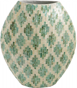 Ваза декорированная раковинами устриц Loui 38X18X45 CM