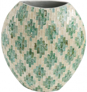 Ваза декорированная раковинами устриц Loui 32X15X35 CM