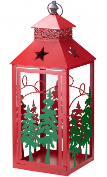 Набор из двух фонарей под свечи Xmas 25X25X67 / 18X18X47 CM