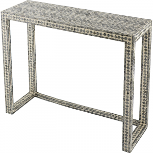 Консоль украшенная раковинами устриц Mira 90X30X79 CM