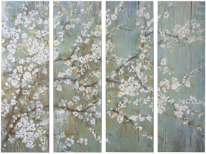 Картина из четырёх модулей Cherry Blossoms 180X450 CM