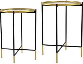 Столики интерьерные Loran 46X46X60 / 42X42X50 CM
