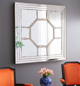 Зеркало настенное в винтажном стиле Square 122X122 CM
