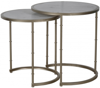 Столики с мрамором Sum 58X58X61 / 50X50X56 CM