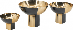 Набор декоративных чаш Artonic 25X25X19 / 23X23X17 / 20X20X14 CM