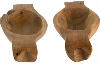 Декоративные блюда из тикового дерева Lia 31X13X5 / 31X13X5 CM