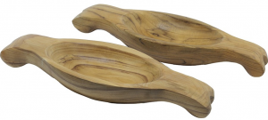 Декоративные блюда из тикового дерева Lia 31X13X5 / 31X13X5 CM