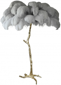 Торшер Feather Lamp 120X120X180 CM серый цвет