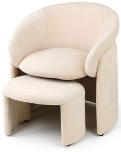 Кресло с оттоманкой Hug 72X63X80 / 60X35X52 CM