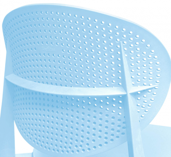 Пластиковый стул Luna 53X56X83 CM пастельно голубой 3