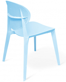 Пластиковый стул Luna 53X56X83 CM пастельно голубой