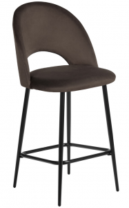 Стул полубарный Leo 49X53X99 CM кофейный
