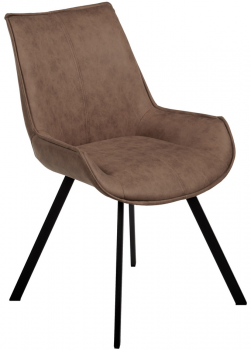 Стул Soft 56X58X88 CM коричневый