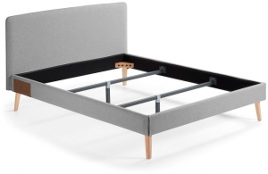 Кровать Lydia под матрас 190X150 CM серая