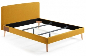 Кровать Lydia под матрас 190X150 CM желтая