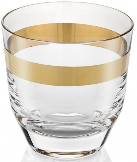 Набор из шести стаканов для виски Avenue Gold 325 ml 1
