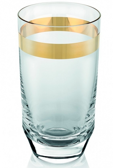 Набор из шести стаканов Avenu Gold 400 ml 1