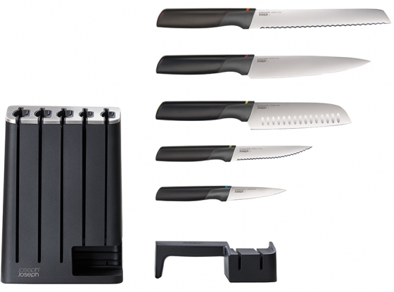 Набор из 5 ножей Elevate Knives в подставке с ножеточкой 10
