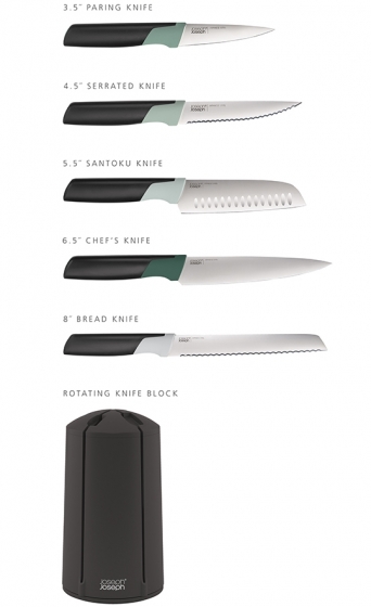Набор ножей Elevate Carousel Sage 6