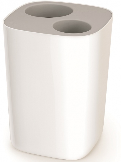 Контейнер для мусора split™ для ванной комнаты серый 1