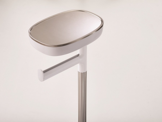 Набор держатель для туалетной бумаги с подносом easystore + ёршик для унитаза flex™ 5