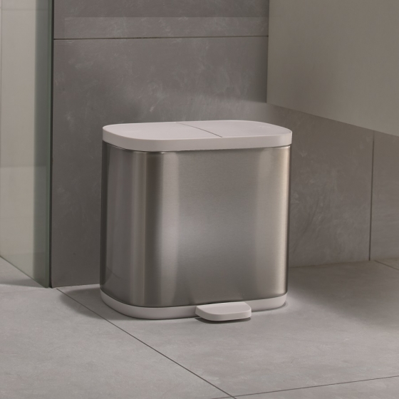 Контейнер для мусора split™ для ванной комнаты нержавеющая сталь 3