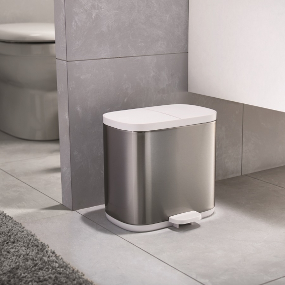 Контейнер для мусора split™ для ванной комнаты нержавеющая сталь 7