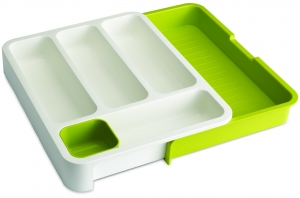 Органайзер для столовых приборов drawerstore™ раздвижной белый/зеленый
