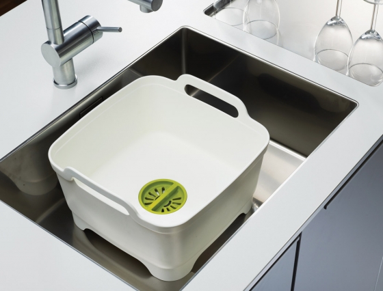 Контейнер для мытья посуды wash&drain™ белый 3