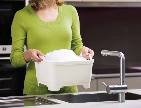 Контейнер для мытья посуды wash&drain™ белый 2