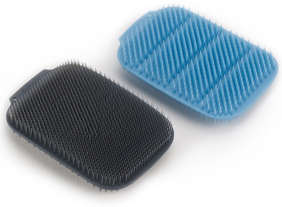 Набор из 2 щёток для мытья посуды Cleantech синий/серый 1