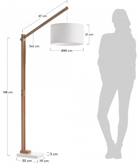 Торшер Riaz 82X40X186 CM 4