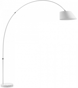 Торшер с регулировкой размеров Lee 189-220X180-200X45 CM белый