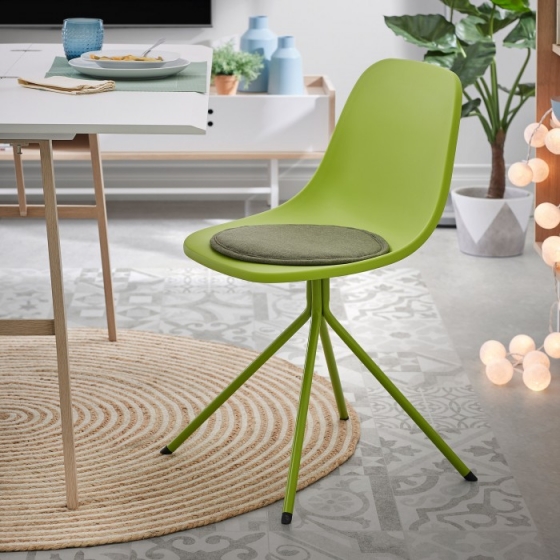 Подушка для стула круглая Stick Ø35 CM зелёная 4