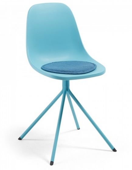 Подушка для стула круглая Stick Ø35 CM голубая 3