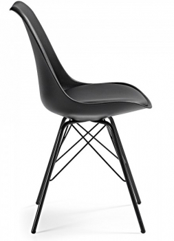 Стильный стул Lars 86X48X56 CM черный