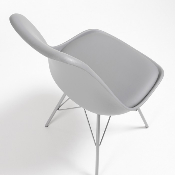 Стильный стул Lars 86X48X56 CM серый 4