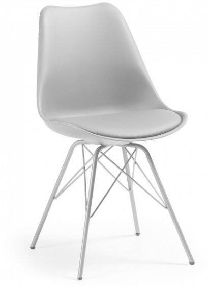 Стильный стул Lars 86X48X56 CM серый 1