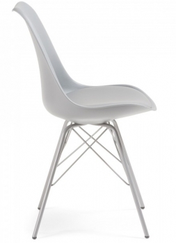 Стильный стул Lars 86X48X56 CM серый