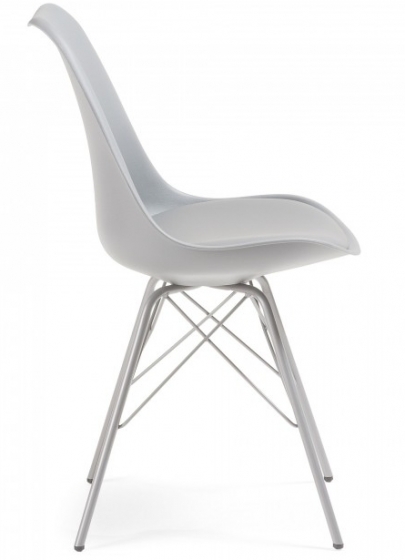 Стильный стул Lars 86X48X56 CM серый 2