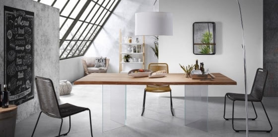 Дубовый стол Levik 100X220X76 CM 4