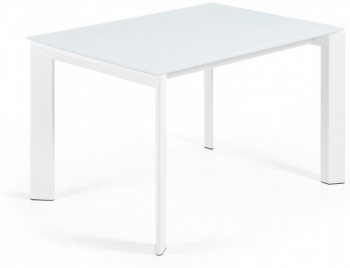 Раскладной стеклянный стол Atta 120-180X80X76 CM