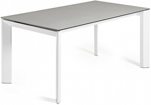 Раскладной стол Atta 140-200X90X76 CM с керамической светло серой столешницей
