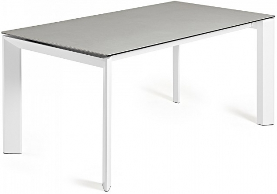 Раскладной стол Atta 140-200X90X76 CM с керамической светло серой столешницей 1