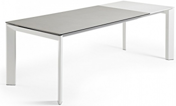 Раскладной стол Atta 140-200X90X76 CM с керамической светло серой столешницей