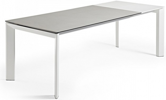 Раскладной стол Atta 140-200X90X76 CM с керамической светло серой столешницей 2