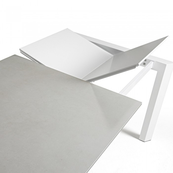 Раскладной стол Atta 140-200X90X76 CM с керамической светло серой столешницей 5